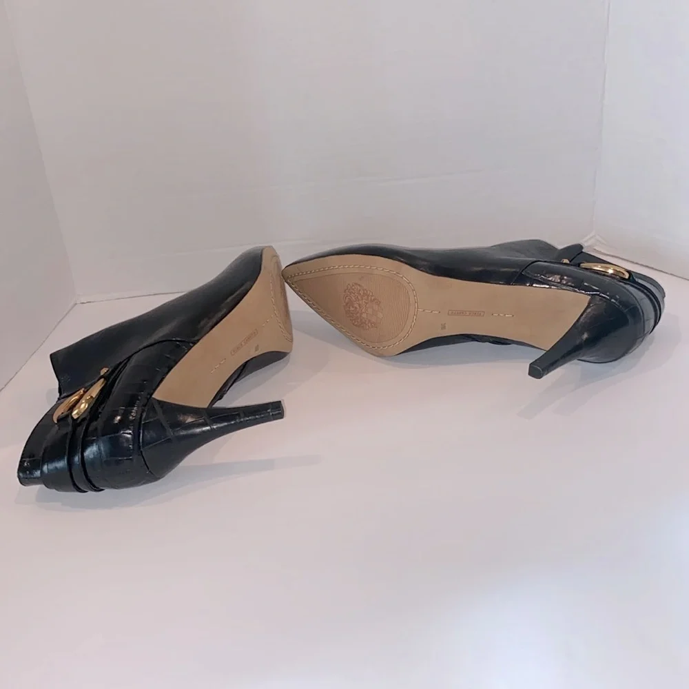 VINCE CAMUTO Women's Selmente High Heel Booties Black Size 10